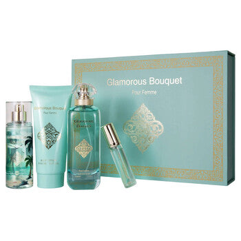 Mush Mush Ladies Glamorous Bouquet 4pcs EDP Gift Set Fragrances (Wholesale) - Luxurious Fragrance Available Online in Hong Kong & China