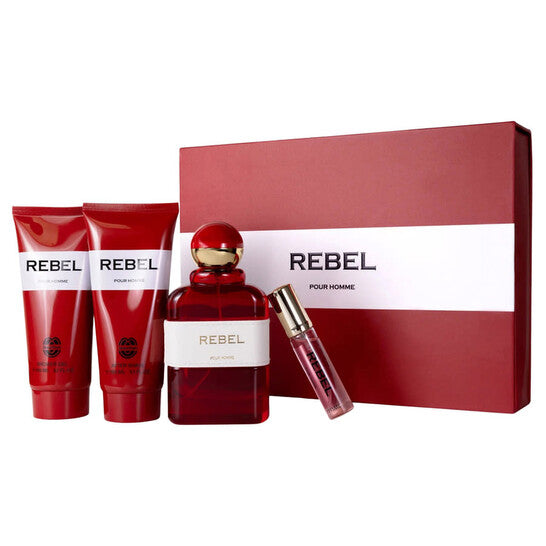 Mush Mush Men's Rebel 4pcs EDP Gift Set Fragrances - Luxurious Fragrance Available Online in Hong Kong & China