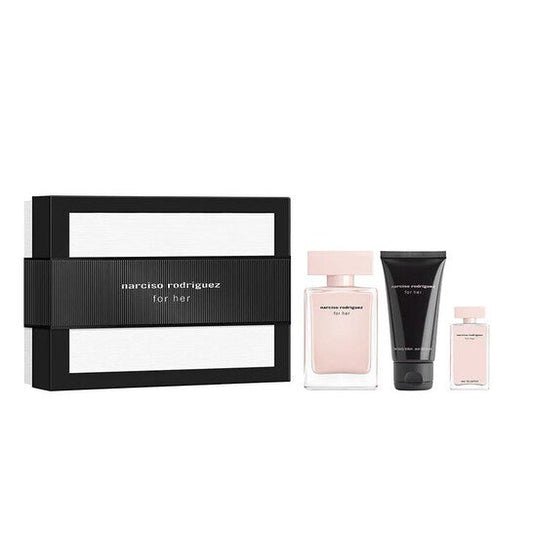 Narciso Rodriguez Ladies For Her 3pcs EDP Gift Set Fragrances (Wholesale) - Luxurious Fragrance Available Online in Hong Kong & China