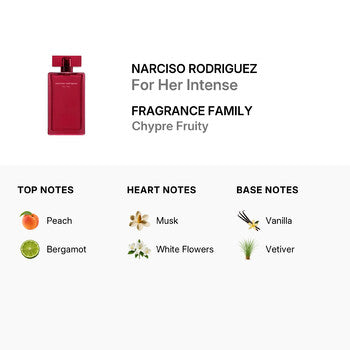 Narciso Rodriguez Ladies For Her Intense EDP Spray 3.38 oz (Tester) Fragrances (Wholesale) - Luxurious Fragrance Available Online in Hong Kong & China