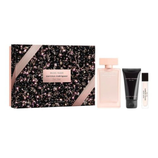 Narciso Rodriguez Ladies Musc Nude 3pcs EDP Gift Set Fragrances (Wholesale) - Luxurious Fragrance Available Online in Hong Kong & China