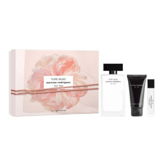 Narciso Rodriguez Ladies Pure Musc 3pcs EDP Gift Set Fragrances (Wholesale) - Luxurious Fragrance Available Online in Hong Kong & China