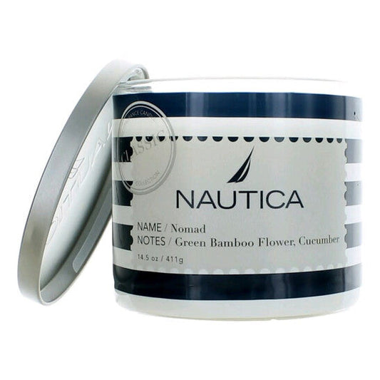 Nautica Unisex Nomad Green Bamboo N Cucumber 411G Scented Candle (Wholesale) - Luxurious Fragrance Available Online in Hong Kong & China