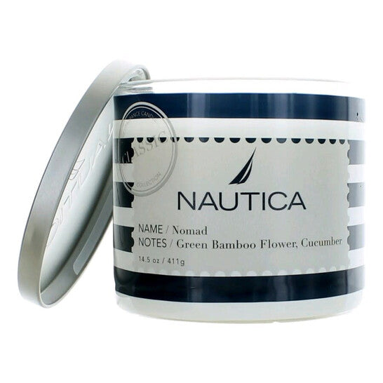 Nautica Unisex Nomad Green Bamboo N Cucumber 411G Scented Candle - Luxurious Fragrance Available Online in Hong Kong & China