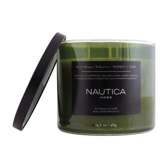 Nautica Unisex Wild Honey Tobacco 411G Scented Candle - Luxurious Fragrance Available Online in Hong Kong & China