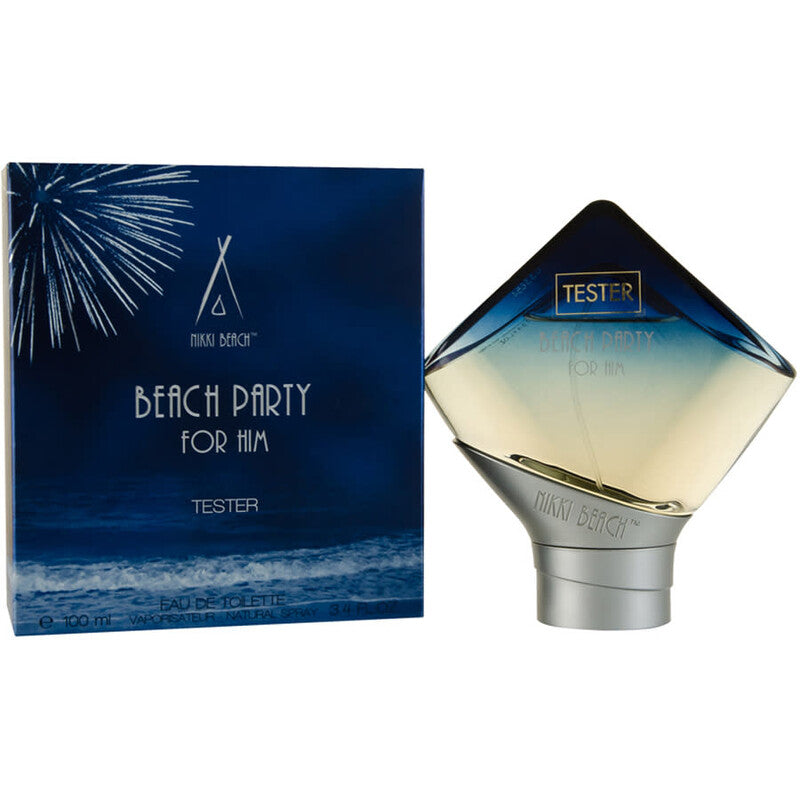Nikki Beach Men's Beach Party EDT Spray 3.38 oz (Tester) Fragrances - Luxurious Fragrance Available Online in Hong Kong & China