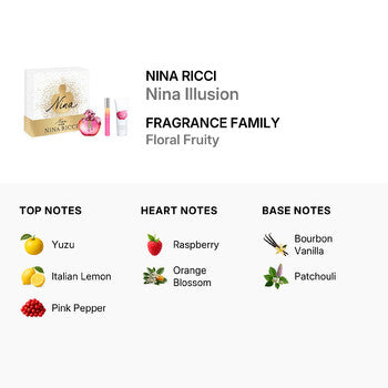 Nina Ricci Ladies Nina Illusion Gift Set Fragrances (Wholesale) - Luxurious Fragrance Available Online in Hong Kong & China