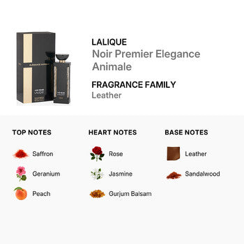 Lalique Noir Premier Elegance Animale / Lalique EDP Spray 3.3 oz (100 ml) (u) (Wholesale) - Luxurious Fragrance Available Online in Hong Kong & China