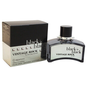 Nu Parfums Men's Black Is Black Vintage Rock EDT Spray 3.4 oz - Luxurious Fragrance Available Online in Hong Kong & China