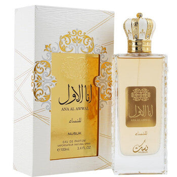 Nusuk Ladies Ana Al Awwal EDP Spray 3.4 oz (Wholesale) - Luxurious Fragrance Available Online in Hong Kong & China
