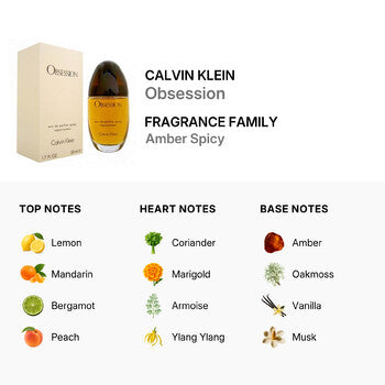 Calvin Klein Obsession / Calvin Klein EDP Spray 1.7 oz (w) - Luxurious Fragrance Available Online in Hong Kong & China
