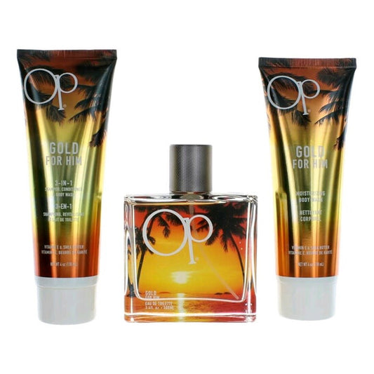 Ocean Pacific Men's OP Gold Gift Set - Luxurious Fragrance Available Online in Hong Kong & China