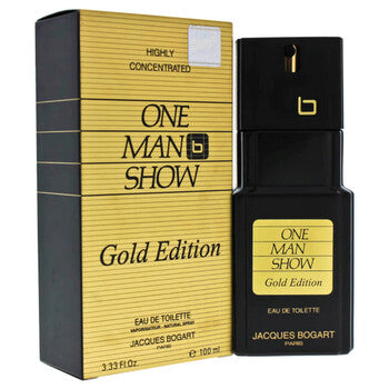 Jacques Bogart One Man Show Gold / Jacques Bogart EDT Spray 3.3 oz (100 ml) (m) - Luxurious Fragrance Available Online in Hong Kong & China