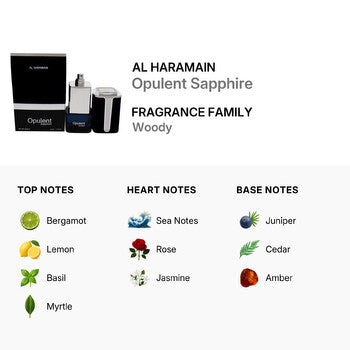 Al Haramain Opulent Sapphire by Al Haramain for Unisex - 3.33 oz EDP Spray - Luxurious Fragrance Available Online in Hong Kong & China