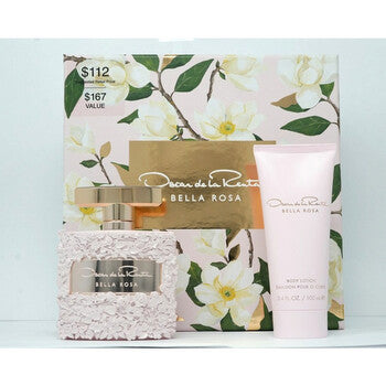 Oscar De La Renta Ladies Bella Rosa Gift Set - Luxurious Fragrance Available Online in Hong Kong & China