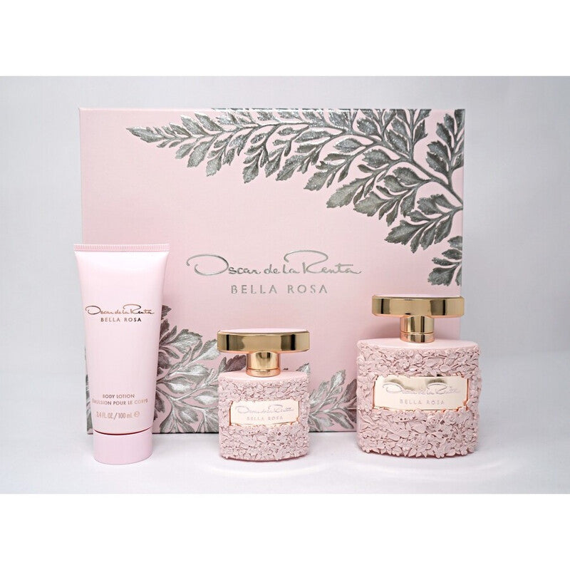 Oscar De La Renta Ladies Bella Rosa Gift Set Fragrances (Wholesale) - Luxurious Fragrance Available Online in Hong Kong & China