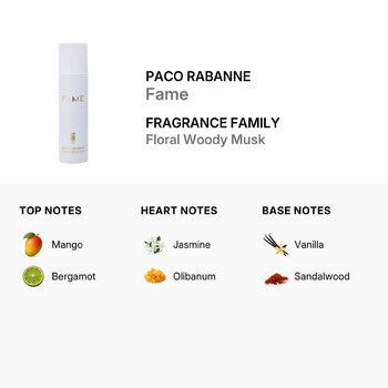 Paco Rabanne Ladies Fame Deodorant Spray 5.0 oz Fragrances (Wholesale) - Luxurious Fragrance Available Online in Hong Kong & China