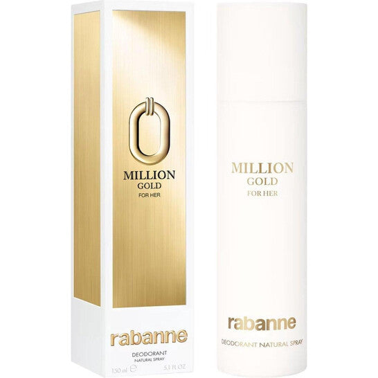 Paco Rabanne Ladies Million Gold Deodorant 5.0 oz Fragrances (Wholesale) - Luxurious Fragrance Available Online in Hong Kong & China