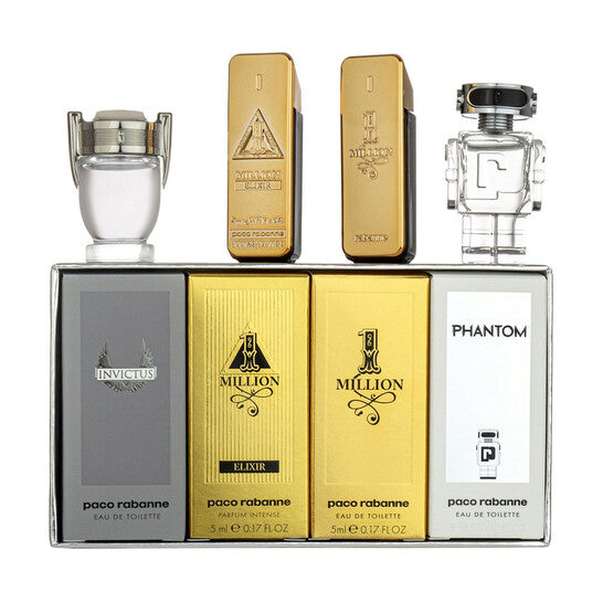 Paco Rabanne Men's Mini Set 4 Gift Set Fragrances (Wholesale) - Luxurious Fragrance Available Online in Hong Kong & China