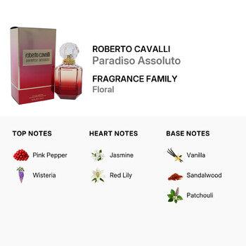 Roberto Cavalli Paradiso Assoluto by Roberto Cavalli for Women - 2.5 oz EDP Spray - Luxurious Fragrance Available Online in Hong Kong & China
