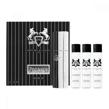 Parfums De Marly Pegasus 4 Pcs Set For Men: Case + 3 x 0.33 oz Eau De Parfum (Wholesale) - Luxurious Fragrance Available Online in Hong Kong & China