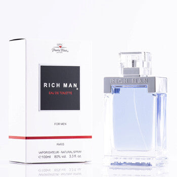 Paris Bleu Men's Rich Man EDT Spray 3.4 oz - Luxurious Fragrance Available Online in Hong Kong & China