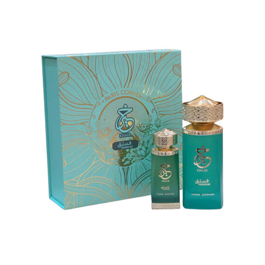 Paris Corner Unisex Pistachio Khair Gift Set Fragrances (Wholesale) - Luxurious Fragrance Available Online in Hong Kong & China