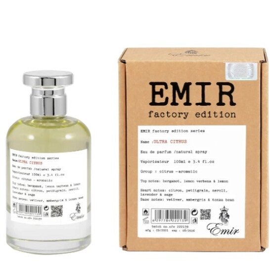 Paris Corner Unisex Emir Factory Edition Ultra Citrus EDP Spray 3.4 oz Fragrances - Luxurious Fragrance Available Online in Hong Kong & China