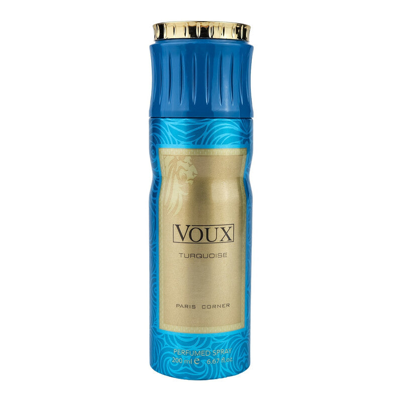 Paris Corner Unisex Voux Turquoise Deodorant 6.7 oz Fragrances - Luxurious Fragrance Available Online in Hong Kong & China