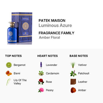 Patek Maison Unisex Luminous Azure EDT Spray 3.4 oz (100ml) (Wholesale) - Luxurious Fragrance Available Online in Hong Kong & China