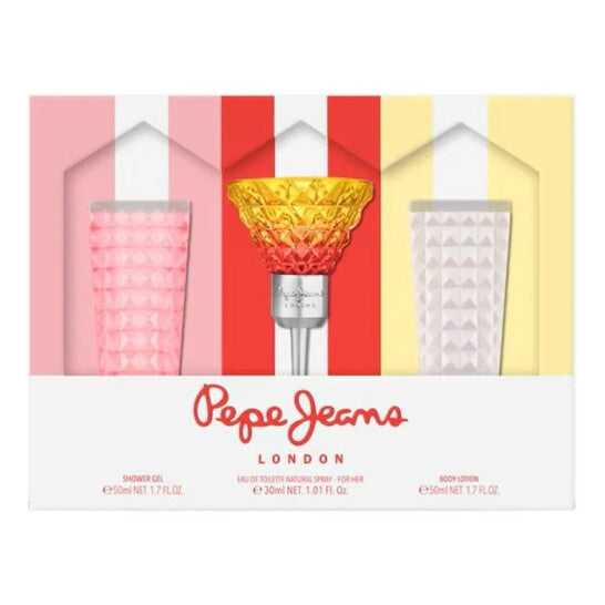 Pepe Jeans London Ladies Cocktail For Her 3pcs EDT Gift Set Fragrances (Wholesale) - Luxurious Fragrance Available Online in Hong Kong & China