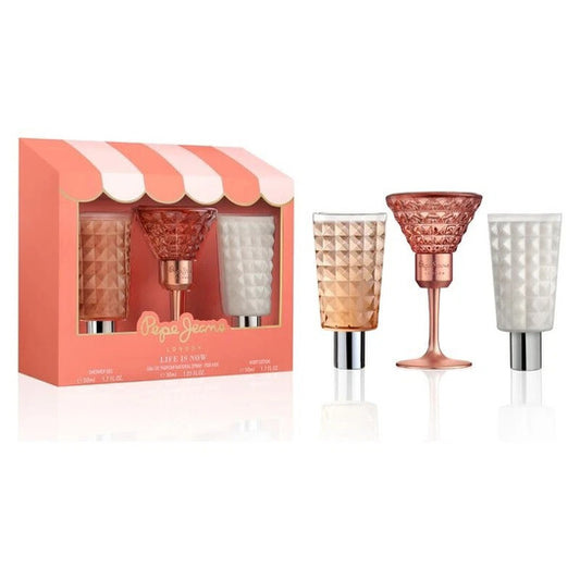 Pepe Jeans London Ladies Life Is Now 3pcs EDP Gift Set Fragrances (Wholesale) - Luxurious Fragrance Available Online in Hong Kong & China