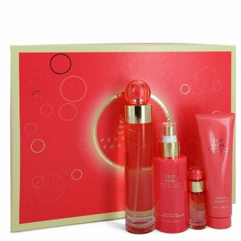 Perry Ellis Ladies 360 Degrees Coral for Women Gift Set - Luxurious Fragrance Available Online in Hong Kong & China