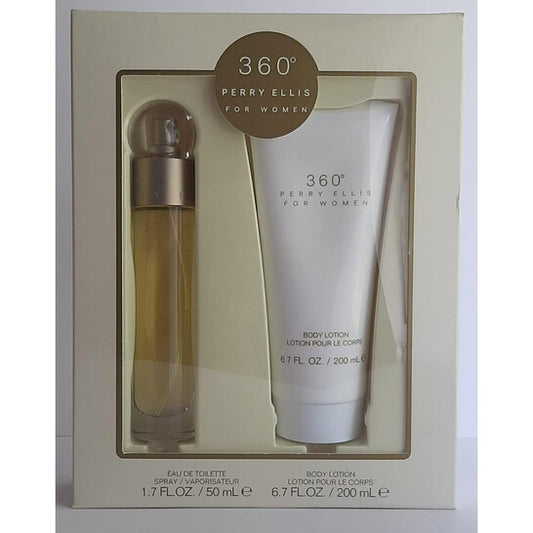 Perry Ellis Ladies 360 For Women 2pcs EDT Gift Set Fragrances - Luxurious Fragrance Available Online in Hong Kong & China