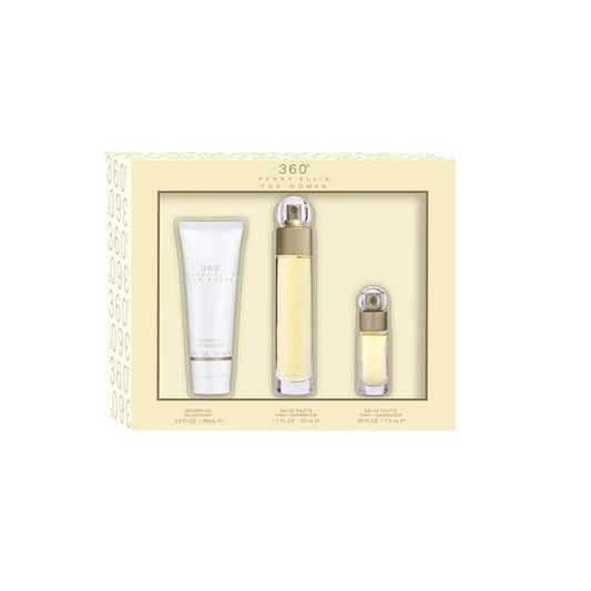 Perry Ellis Ladies 360 For Women 3pcs EDT Gift Set Fragrances - Luxurious Fragrance Available Online in Hong Kong & China