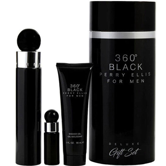 Perry Ellis Men's 360 Black for Men Gift Set Fragrances - Luxurious Fragrance Available Online in Hong Kong & China