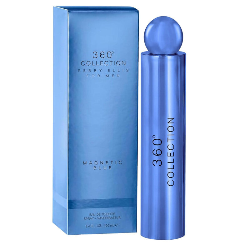 Perry Ellis Men's 360 Collection Magnetic Blue EDT Spray 3.4 oz Fragrances - Luxurious Fragrance Available Online in Hong Kong & China