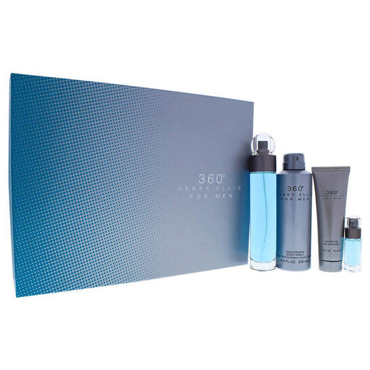 Perry Ellis Men's 360 Degrees for Men 4pcs EDT Gift Set Fragrances 844061012011 (Wholesale) - Luxurious Fragrance Available Online in Hong Kong & China