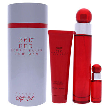 Perry Ellis Men's 360 Degrees Red for Men 3pcs EDT Gift Set Fragrances (Wholesale) - Luxurious Fragrance Available Online in Hong Kong & China