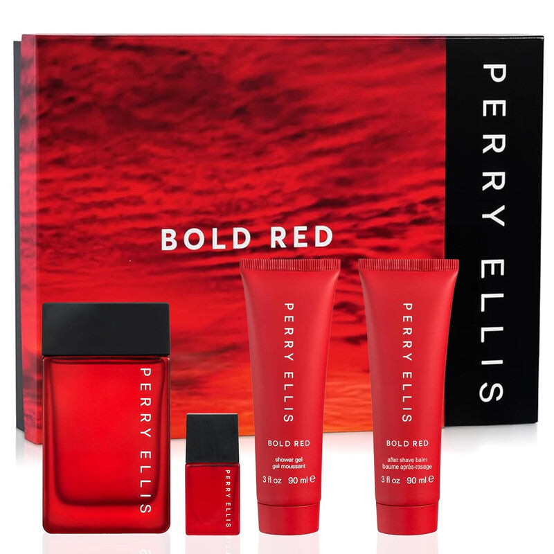 Perry Ellis Men's Bold Red Gift Set Fragrances - Luxurious Fragrance Available Online in Hong Kong & China