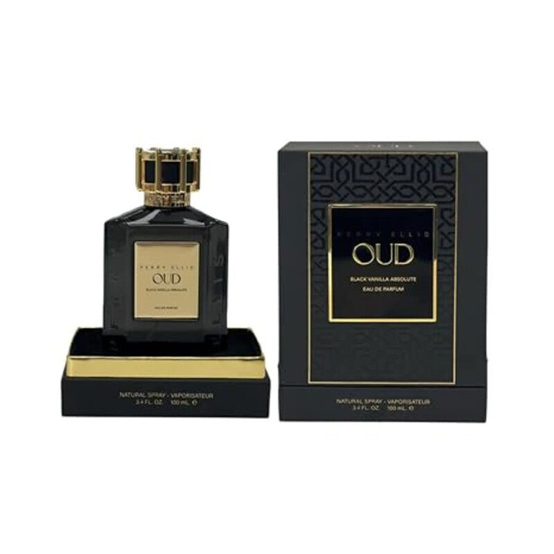 Perry Ellis Men's Oud Black Vanilla Absolute EDP Spray 3.4 oz Fragrances - Luxurious Fragrance Available Online in Hong Kong & China