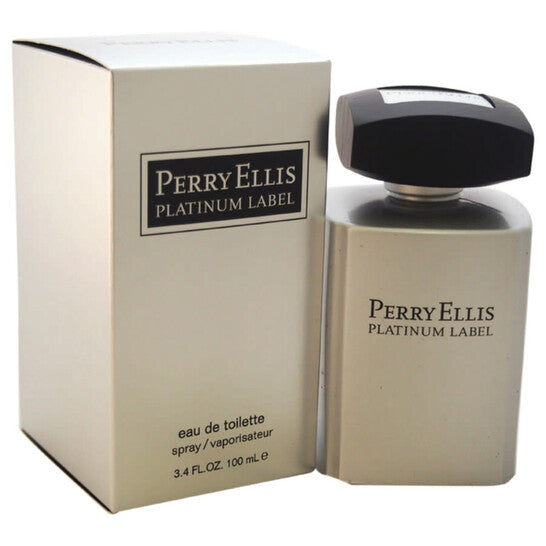 Perry Ellis Men's Perry Ellis Platinum EDT Spray 3.4 oz Fragrances - Luxurious Fragrance Available Online in Hong Kong & China
