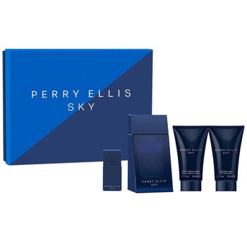 Perry Ellis Men's Sky 4pcs EDT Gift Set Fragrances (Wholesale) - Luxurious Fragrance Available Online in Hong Kong & China
