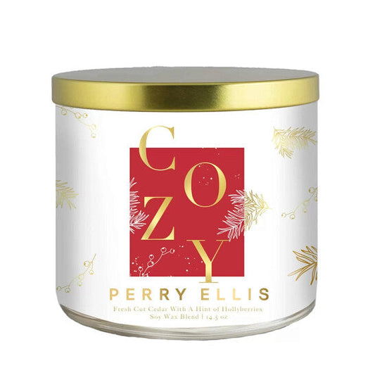 Perry Ellis Unisex Cozy 14.5 oz Scented Candle (Wholesale) - Luxurious Fragrance Available Online in Hong Kong & China