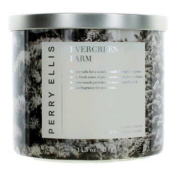 Perry Ellis Unisex Evergreen Farm 14.5 oz Scented Candle - Luxurious Fragrance Available Online in Hong Kong & China