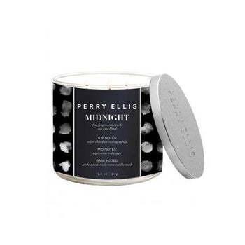 Perry Ellis Unisex Midnight 14.5 oz Scented Candle - Luxurious Fragrance Available Online in Hong Kong & China