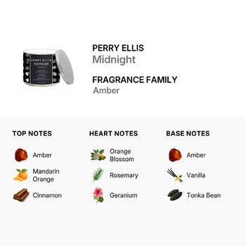 Perry Ellis Unisex Midnight 14.5 oz Scented Candle (Wholesale) - Luxurious Fragrance Available Online in Hong Kong & China