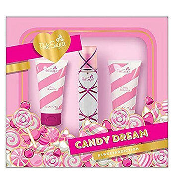 Aquolina Pink Sugar / Aquolina "Candy Dream" Sweet Addiction 3pcs EDT Gift Set (W) (Wholesale) - Luxurious Fragrance Available Online in Hong Kong & China