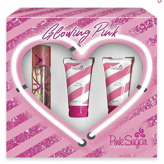 Aquolina Pink Sugar / Aquolina "Glowing Pink" Sweet Addiction Set (W) (Wholesale) - Luxurious Fragrance Available Online in Hong Kong & China