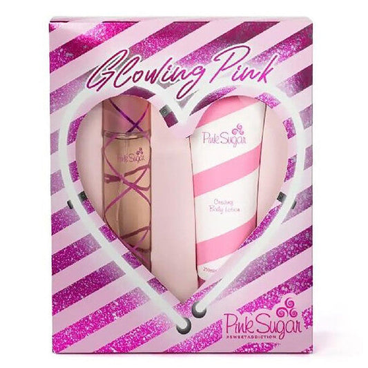 Aquolina Pink Sugar "Glowing Pink" Sweet Addiction In Window Box / Aquolina Set (W) (Wholesale) - Luxurious Fragrance Available Online in Hong Kong & China